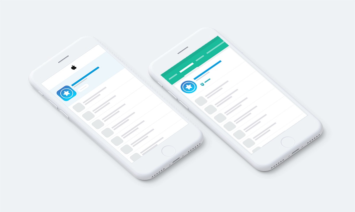 Weißer Hintergrund mit Handy Mock ups 