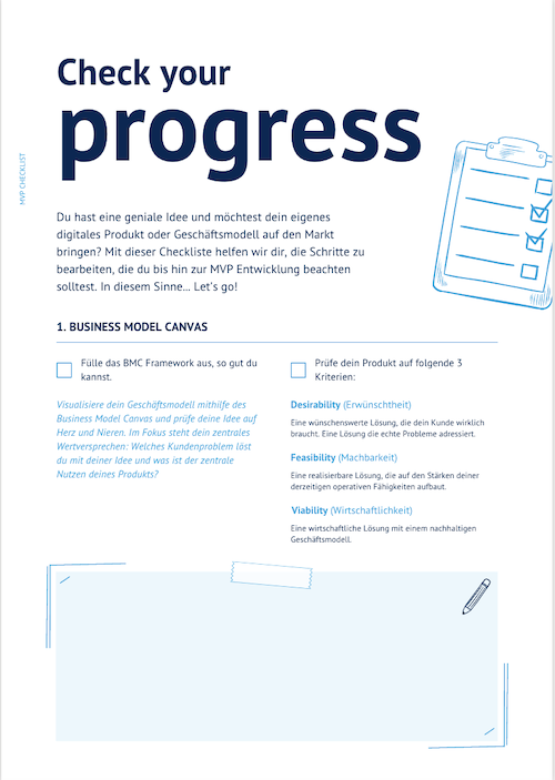 Checkliste Minimum Viable Product